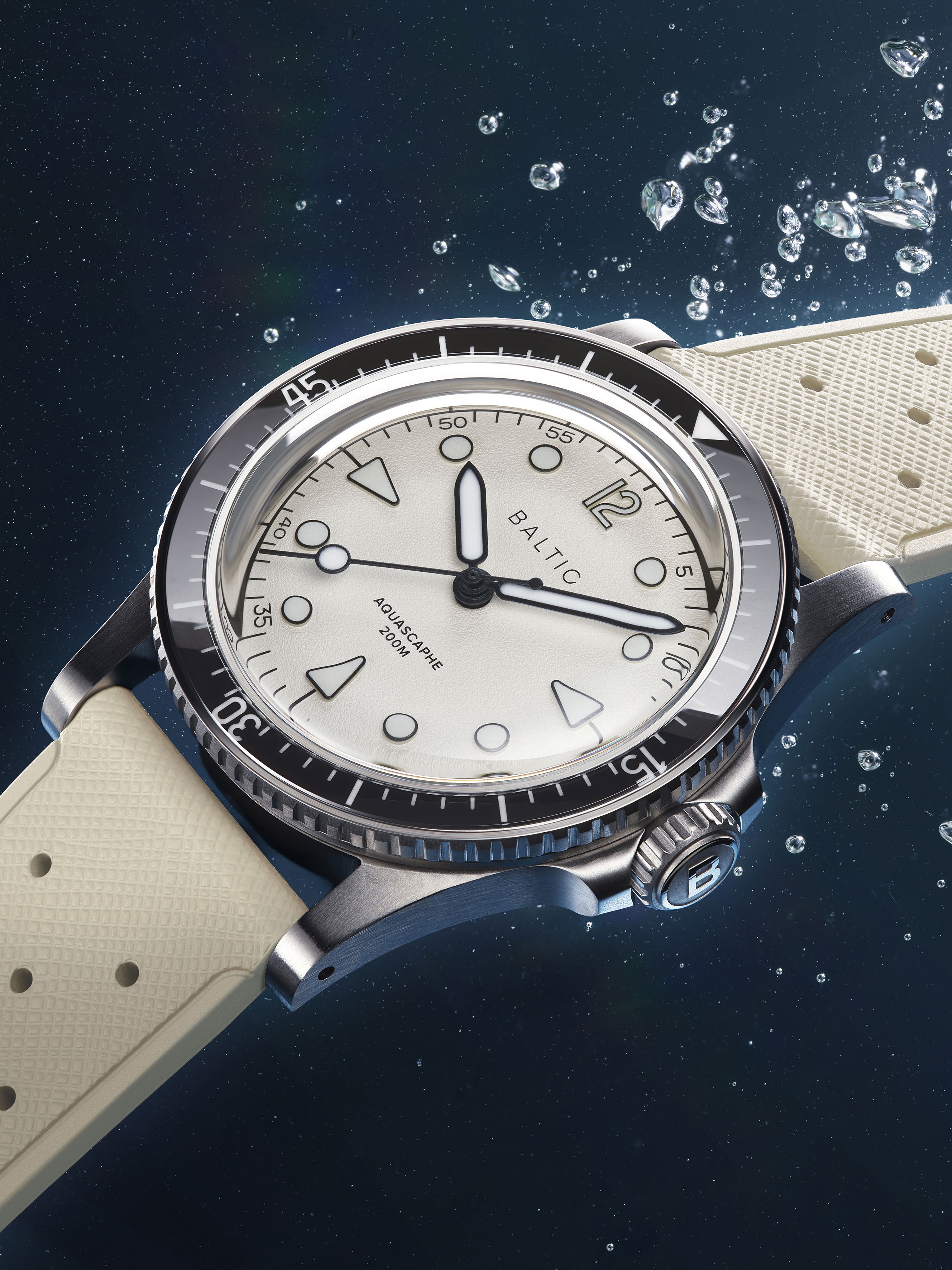 Aquascaphe MK2 Warm Silver | Baltic Watches