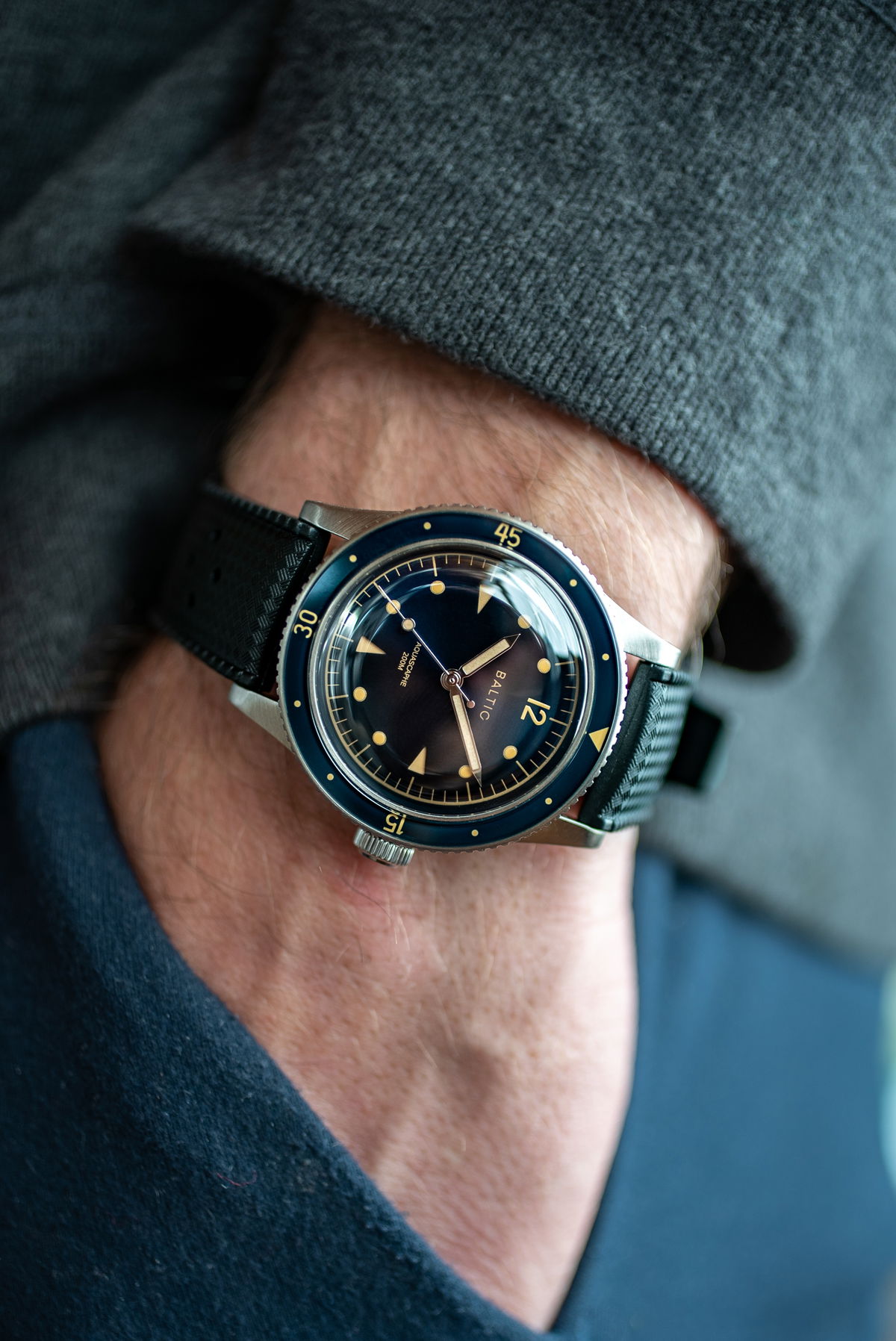 Aquascaphe Classic Blue Gilt | Baltic Watches
