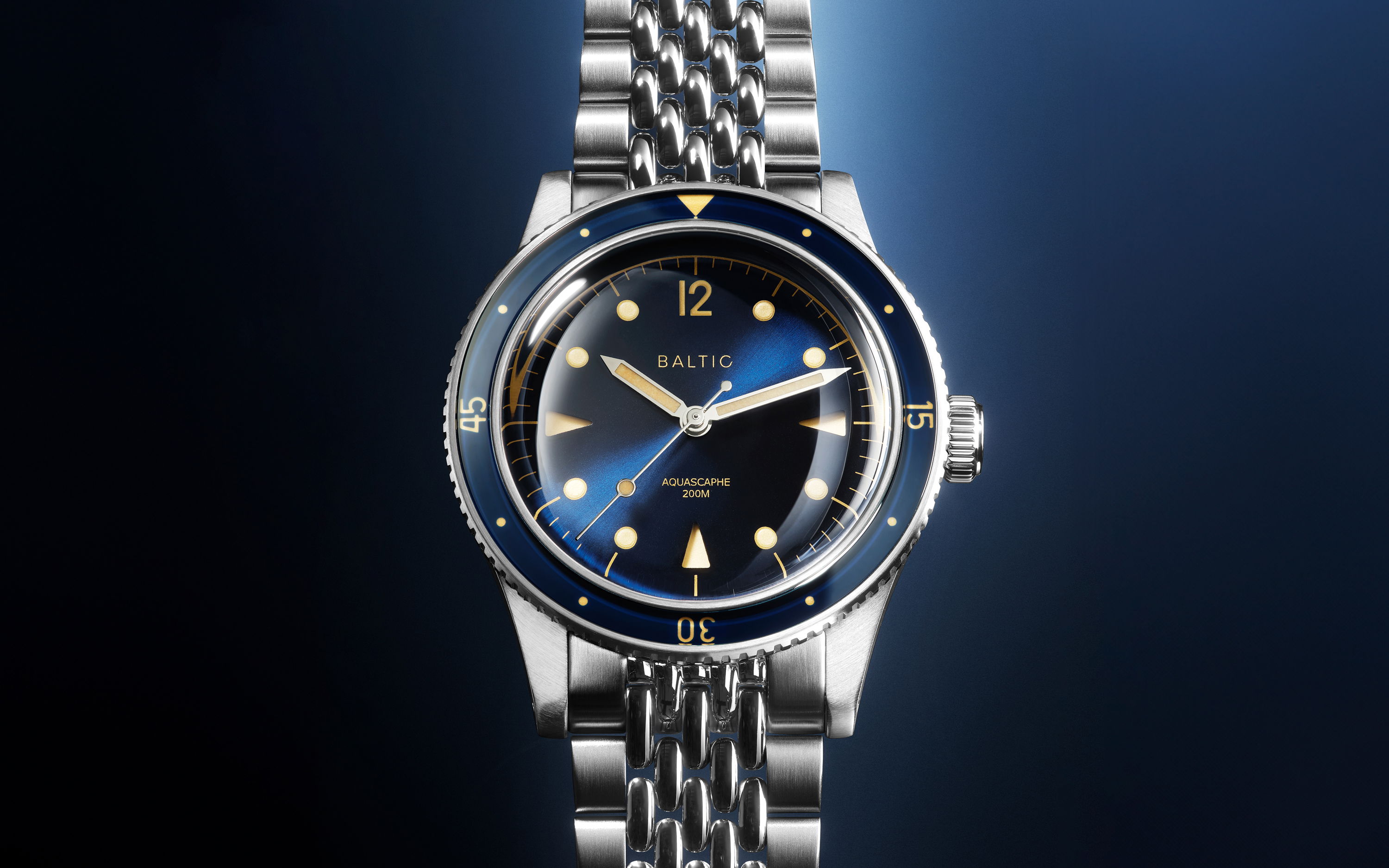 Aquascaphe Classic Blue Gilt | Baltic Watches