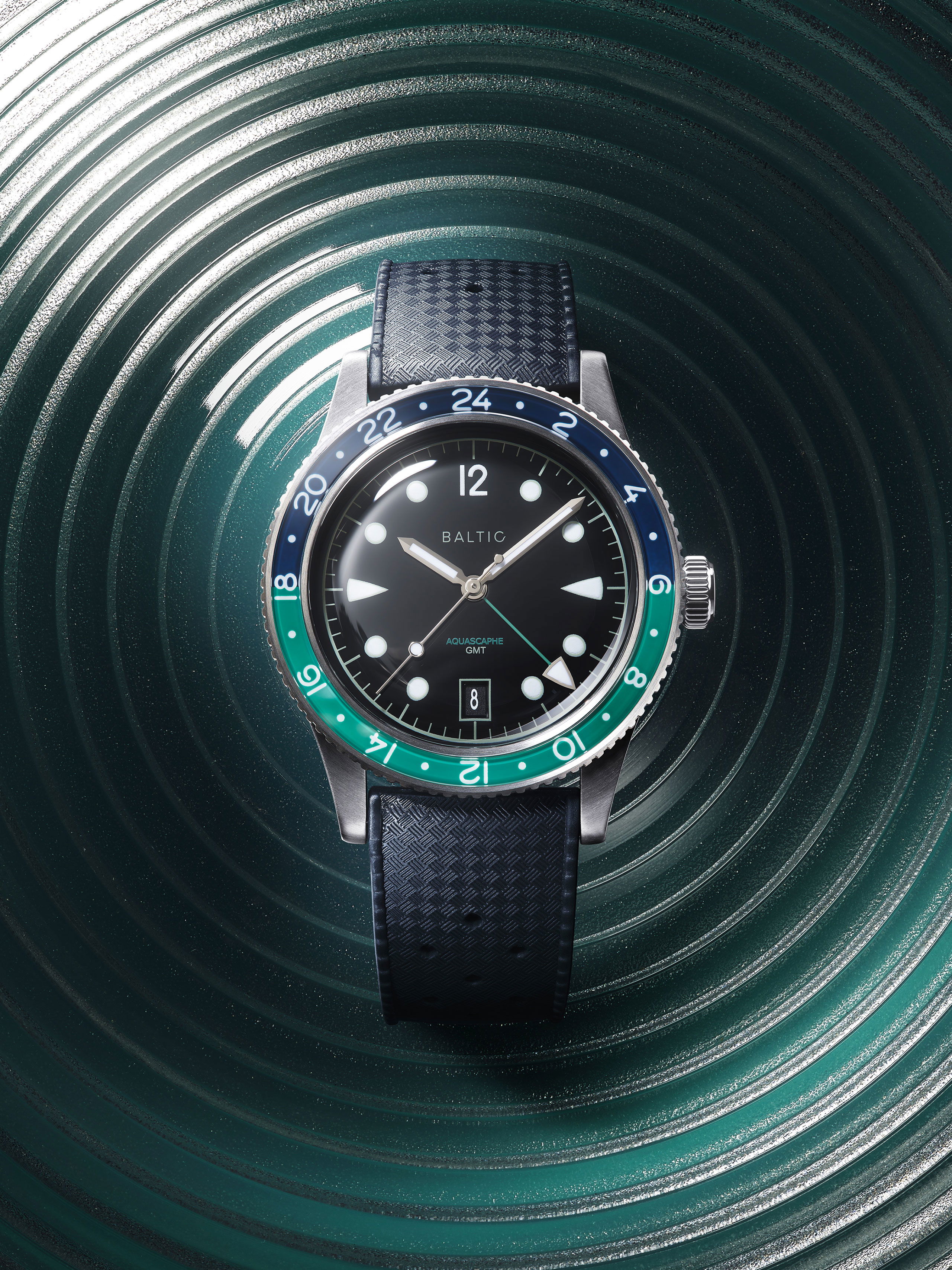 Aquascaphe GMT Green | Baltic Watches