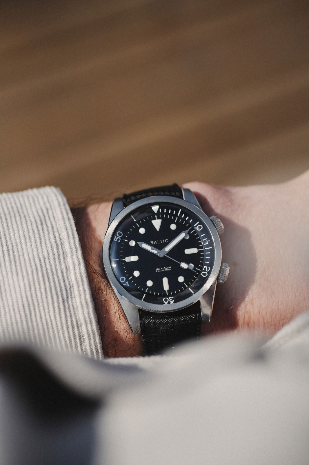 Aquascaphe Dual-Crown - Black